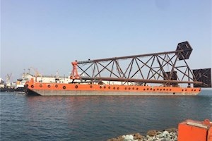 آخرین وضعیت توسعه فاز ۱۴ پارس جنوبی/ سازه ۵۱۰تنی به آب انداخته شد
